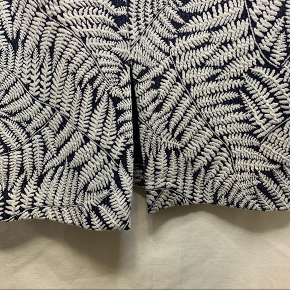 Michael Kors Fern Print Bodycon Dress - Blue and White - Picture 7 of 7